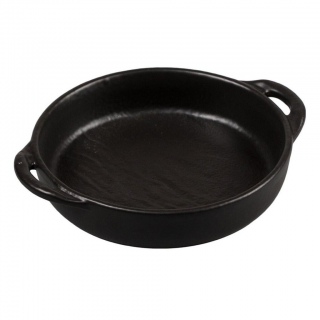 Блюдо круглое 18 см h4 см 570 мл с ручками Black Raw Stellar P.L. Proff Cuisine [4]