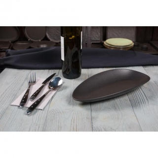 Блюдо овальное 30*14 см Black Raw Stellar P.L. Proff Cuisine [1]