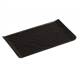 Блюдо прямоугольное 26*13 см h1,6 см с бортом Black Raw Stellar P.L. Proff Cuisine [4]