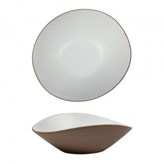 Салатник 600 мл 20,9*18,7 cм h6,5 cм White Matt New Taiga P.L. [3]