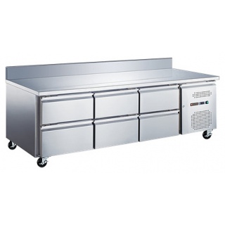 Стол холодильный Tatra TRTGND6 TN SB (боковой агрегат) с бортом