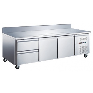 Стол холодильный Tatra TRTGN2D2 TN SB (боковой агрегат) с бортом