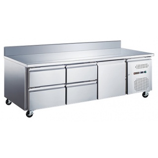 Стол холодильный Tatra TRTGN1D4 TN SB (боковой агрегат) с бортом
