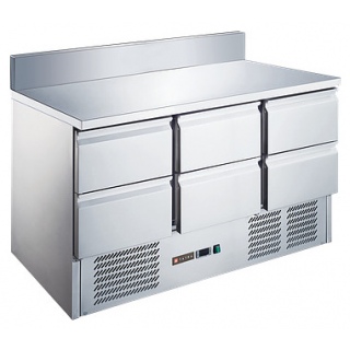 Стол холодильный Tatra TRTGNLD6 TN SB (нижний агрегат) с бортом