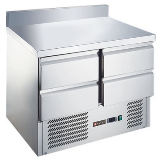 Стол холодильный Tatra TRTGNLD4 TN SB (нижний агрегат) с бортом