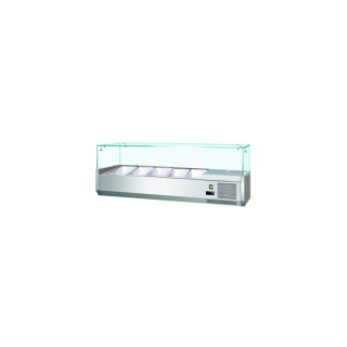 Витрина холодильная Koreco VRX 1200 335 WN для ингредиентов 5*GN1/4 -150 мм