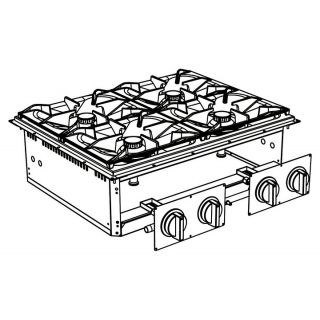 Плита газовая встраиваемая Apach SLDIG7RG8