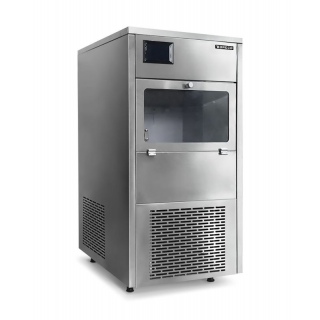 Льдогенератор Koreco AZ 150/30 MAR для чешуйчатого льда, 150 кг/сут, бункер 30 кг, с корпусом из нержавеющей стали, с подключением к водопроводу