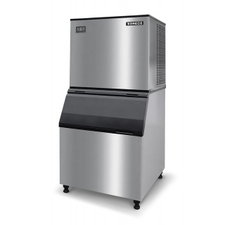 Льдогенератор Koreco AZ 200/120 MAR для чешуйчатого льда, 200 кг/сут, бункер 120 кг, с корпусом из нержавеющей стали, с подключением к водопроводу