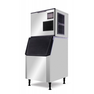 Льдогенератор Koreco AZ 324/220CR для льда формой полумесяц, 324 кг/сут, бункер 220 кг, с подключением к водопроводу
