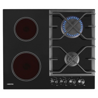 Варочная панель комбинированная Hiberg VM 6020 B черная