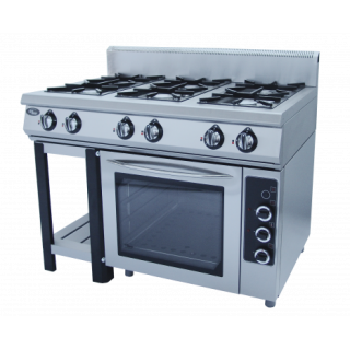 Плита 6-ти горелочная газовая Ф6ПДГ/800 (с электрической духовкой) Grill Master