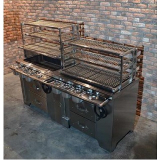 Мангал многофункциональный угольный УММ/2 (ROBATA, L2000) Grill Master