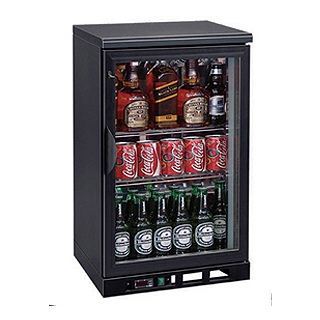 Витрина холодильная Koreco SC 150G барная объемом 140 л с распашной дверью, с 2 полками, с подсветкой