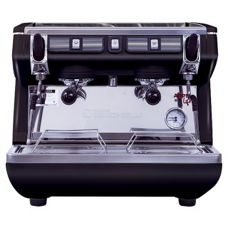 Кофемашина Nuova Simonelli Appia Life Compact 2 Gr S черная, высокие группы, экономайзер, полуавтомат