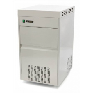 Льдогенератор Koreco AZ MS 100 GB для гранулированного льда, 100 кг/сут, бункер 40 кг, с корпусом из нержавеющей стали, с подключением к водопроводу