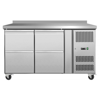 Стол холодильный Koreco GN/2100TND4/W пристенный с 4 ящиками