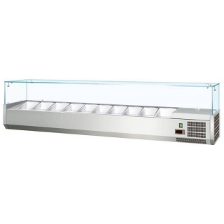Витрина холодильная Koreco VRX 2000 330(335I) для ингредиентов 10*GN1/4 -150 мм