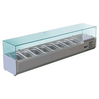Витрина холодильная Koreco VRX 1800 380(395II) для ингредиентов 8*GN1/3 -150 мм